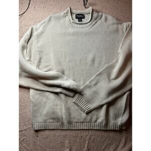 Eddie Bauer Rollneck Cotton Sweater – Men’s XL – Fisherman Knit Cabin Lodgecore